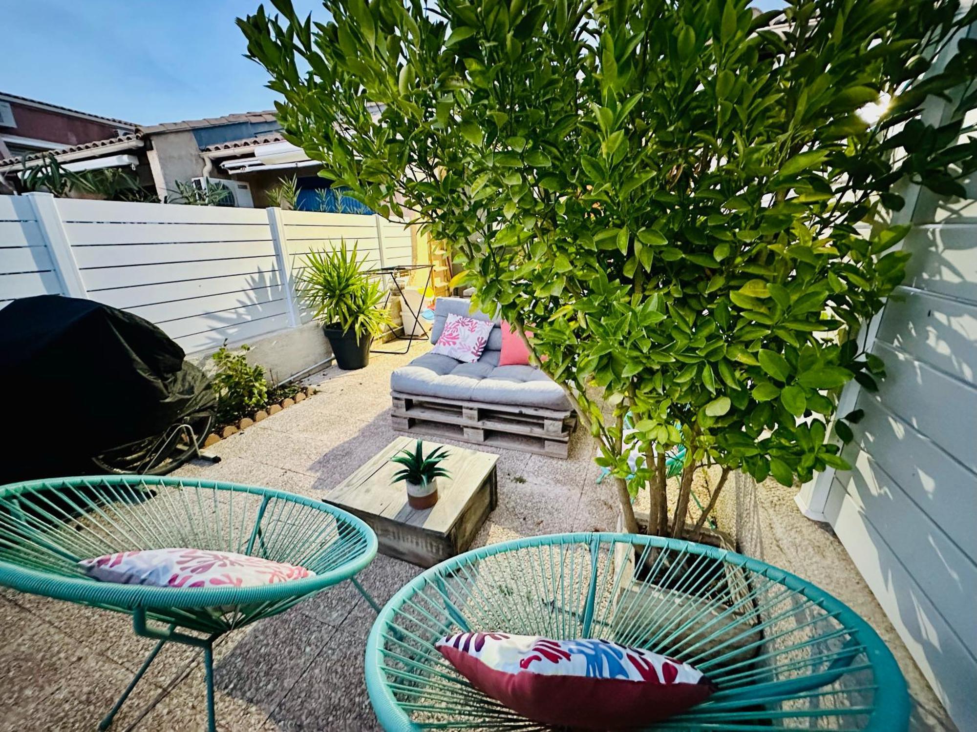 Residence Le Sunset Marseillan-Plage, Entre Mer Et Lagune De Thau, Etape Velo, Famille, Couple, Vrp, Toutou Admis, Jardin, Parking Prive Gratuit, Velos, Clim, Wifi Fibre Gratuite, Commodites, Plage Et Piste Cyclable A Proximite, 6 Couchages Nous Cont Kültér fotó